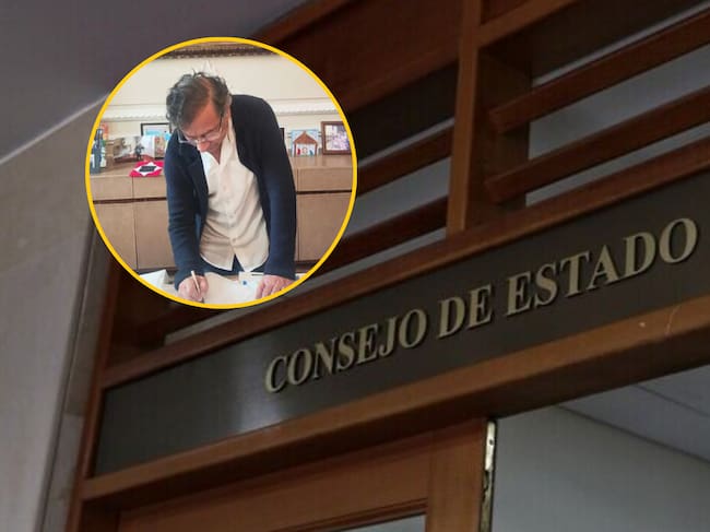 Gustavo Petro y Consejo de Estado. Foto: Suministrada / Colprensa