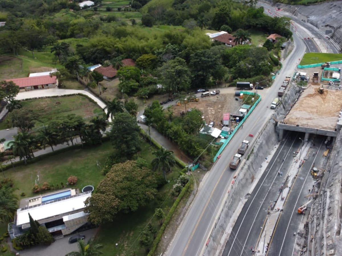 Terminaron las obras del túnel falso del sector El Líbano y ya hay doble calzada hasta Titiribí