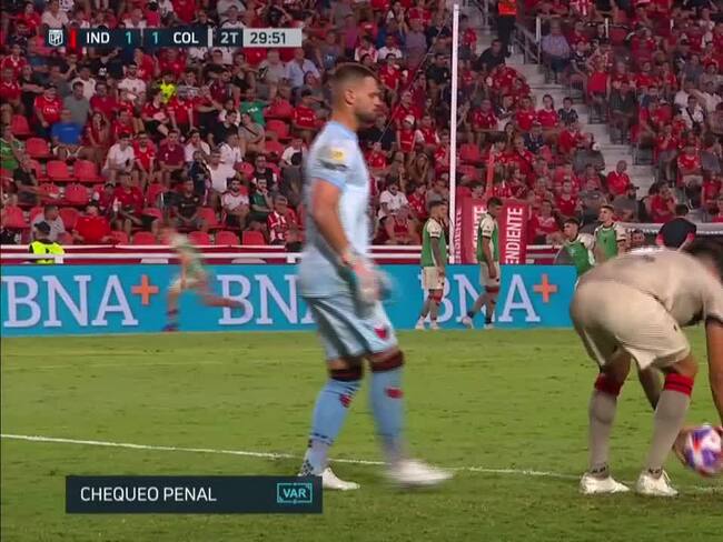 Insólito penalti en el fútbol argentino / Captura de pantalla