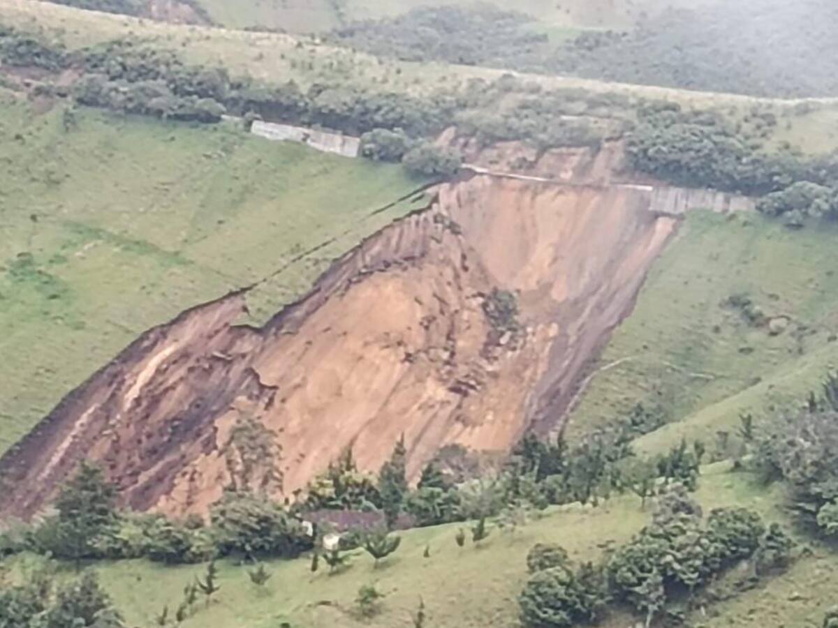 Incomunicado quedó el municipio de La Cruz (Nariño) tras colapso de su principal vía