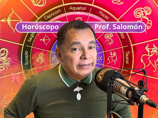Él es el profesor Salomón, experto en la lectura del Horóscopo y el Tarot (Crédito: Profesor Salomón - Youtube) // De fondo: Imagen ilustrativa del horóscopo (crédito: Getty Images).