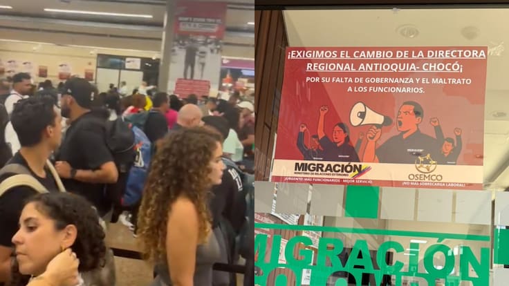 Viajeros esperan hasta cinco horas en Migración del Aeropuerto José María Córdova de Antioquia