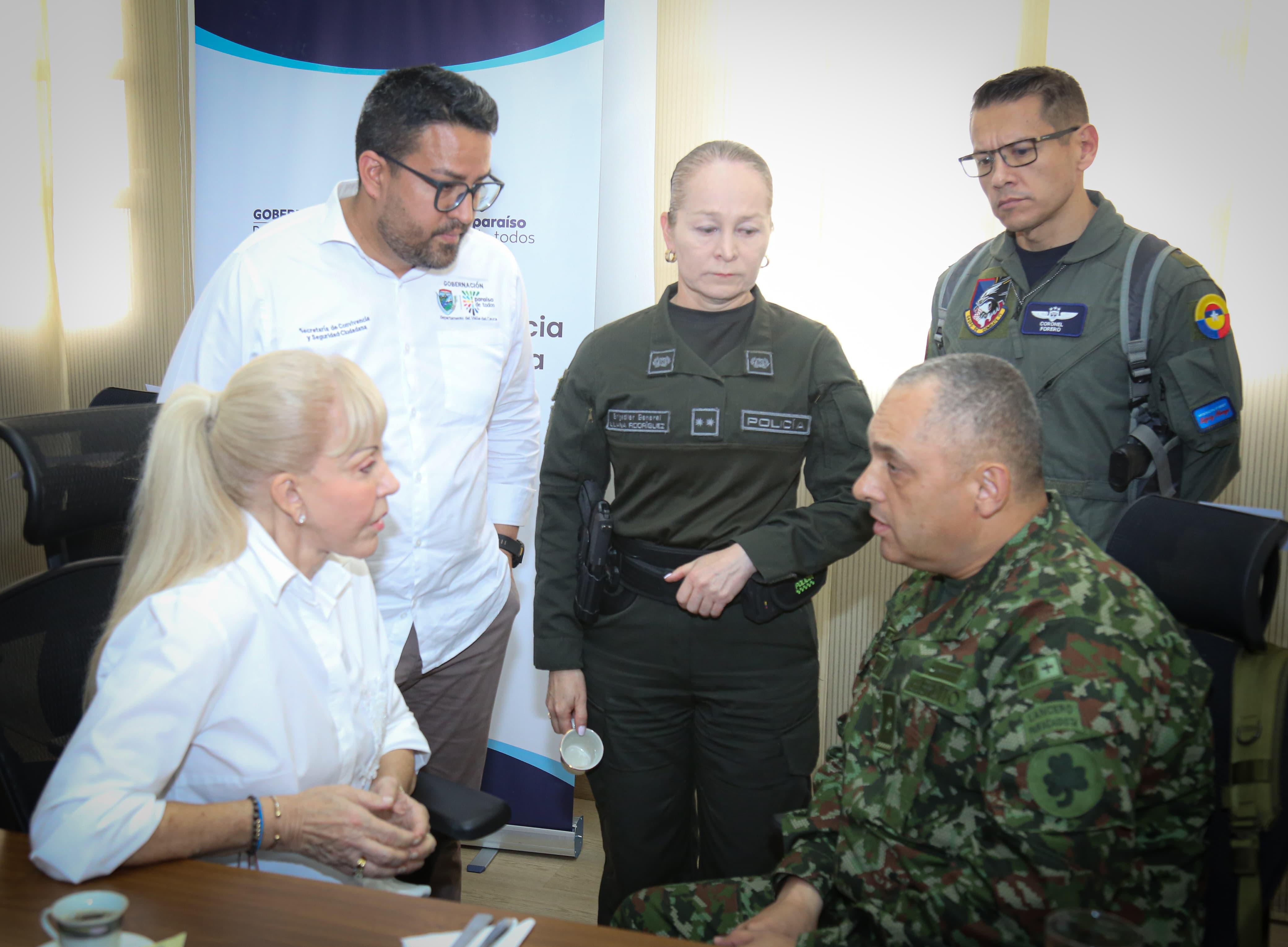 Consejo de seguridad en Tuluá / foto: Gobernación del Valle