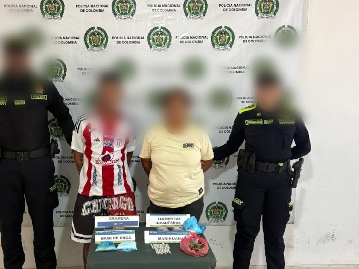 Caen dos presuntos expendedores de droga en Magangué tras operativos de la Policía