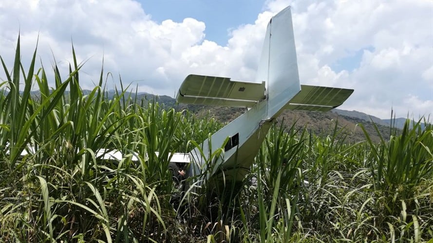 La aeronave estaría al servicio del narcotráfico. Foto: Erika Rebolledo.