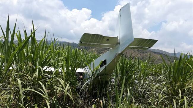 La aeronave estaría al servicio del narcotráfico. Foto: Erika Rebolledo.