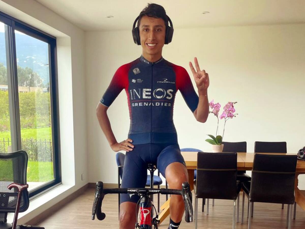 ¡Impresionante! Egan Bernal regresó a la bicicleta tras su grave accidente