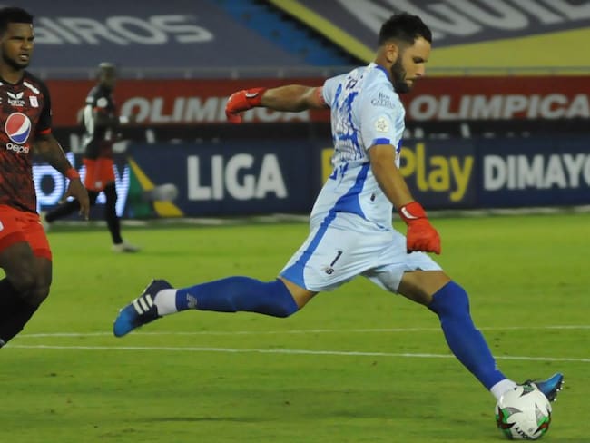 Sebastián Viera, autor del gol del triunfo de Junior ante América de Cali.