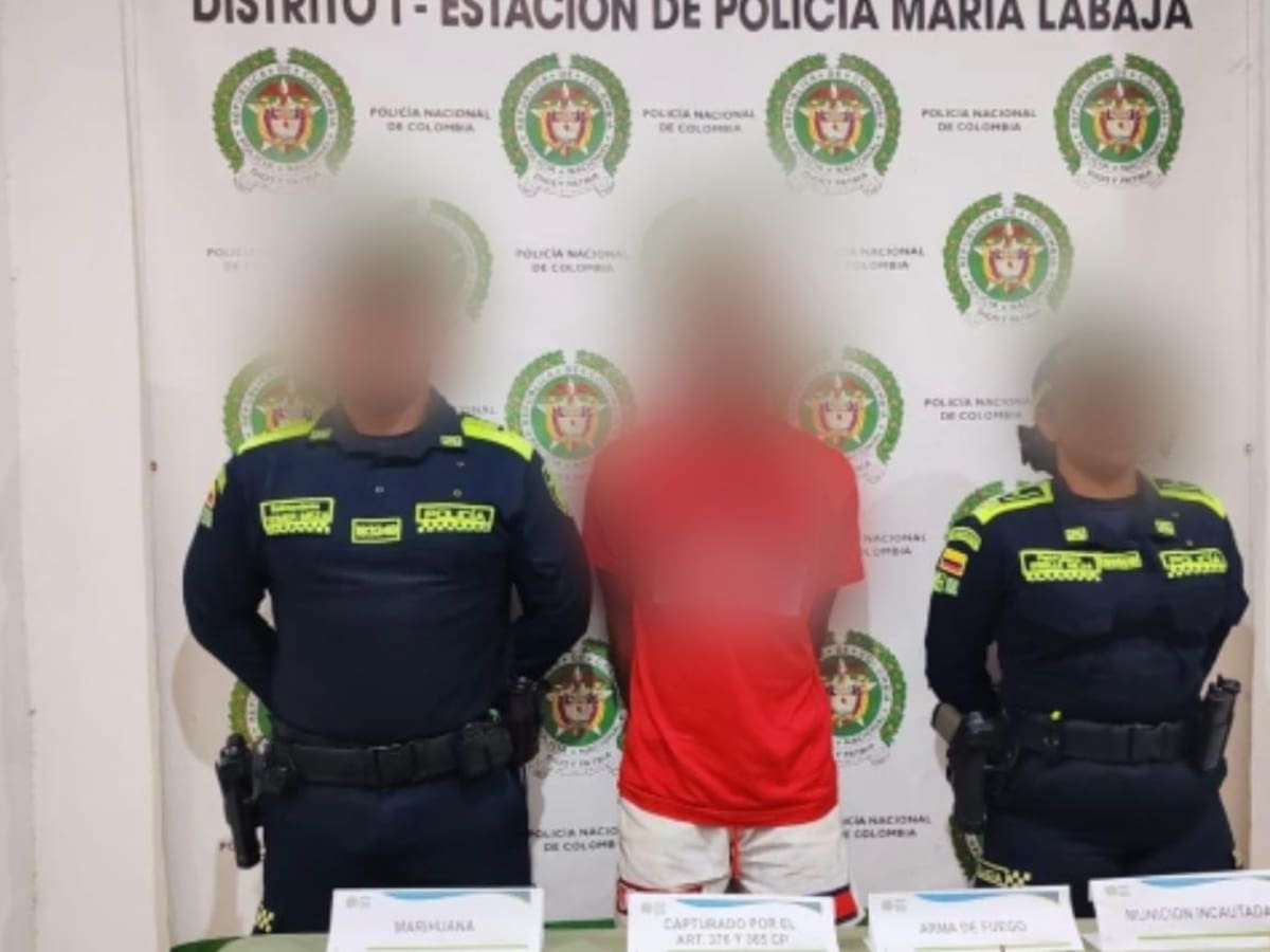 Policía incautó armas y marihuana en María La Baja: hay un capturado