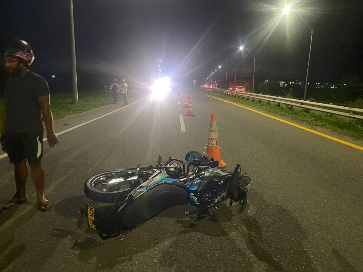Cuatro heridos dejó choque de motocicletas en la zona norte de Cartagena