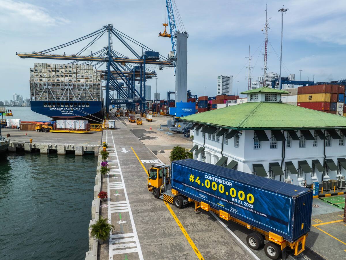Récord en el Puerto de Cartagena con la movilización de 4 millones de contenedores en 2025