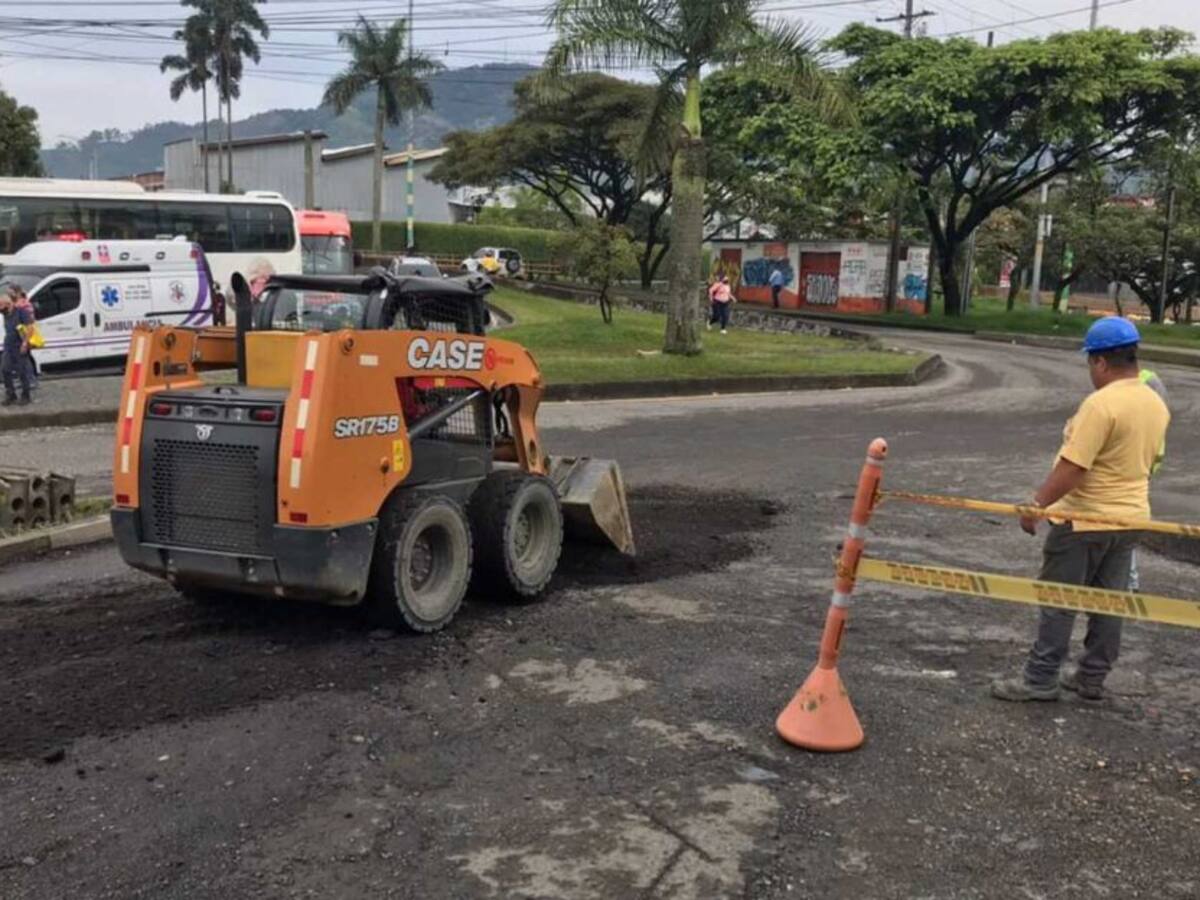 Así avanzan las obras en la vía Japón -Frailes en Dosquebradas