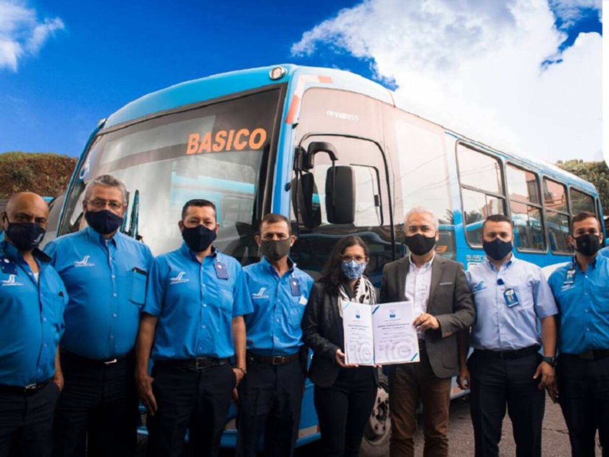 Socobuses certificada por el ICONTEC por cumplir normas de bioseguridad