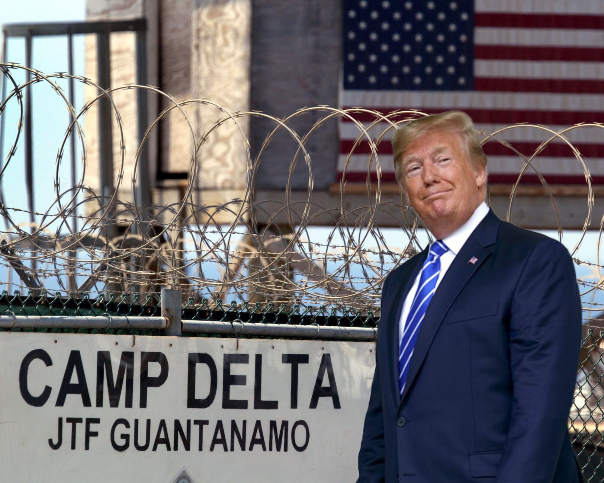 El presidente estadounidense dijo que ha dado órdenes para adecuar la prisión de Guantánamo para recibir a los migrantes “más peligrosos”.
(Foto: Caracol Radio / Getty )