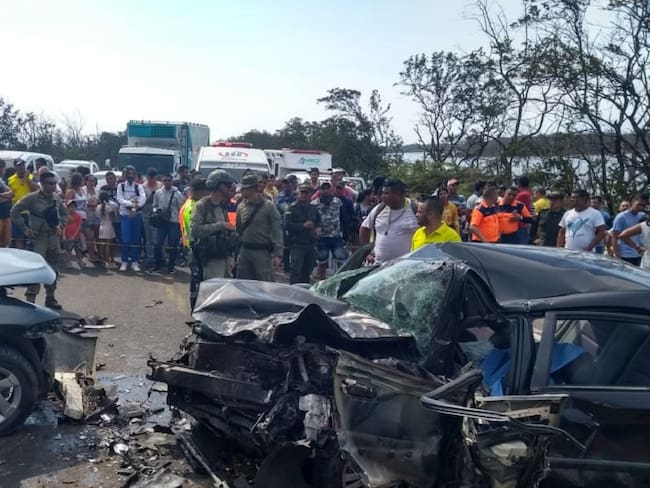 Dos muertos deja accidente en la vía Barranquilla - Santa Marta
