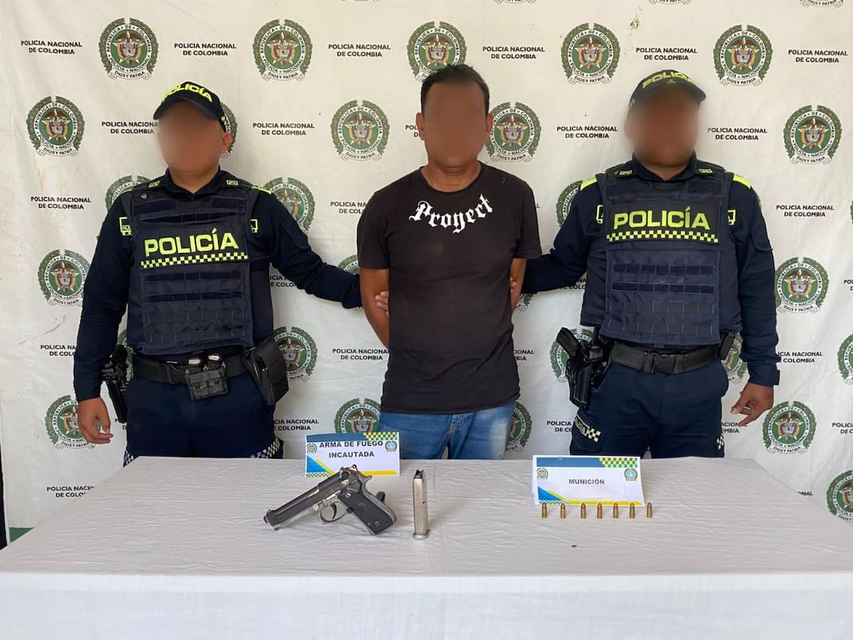 Cayó el ‘Brinca Brinca’ por porte ilegal de arma de fuego en Arjona: tenía una pistola