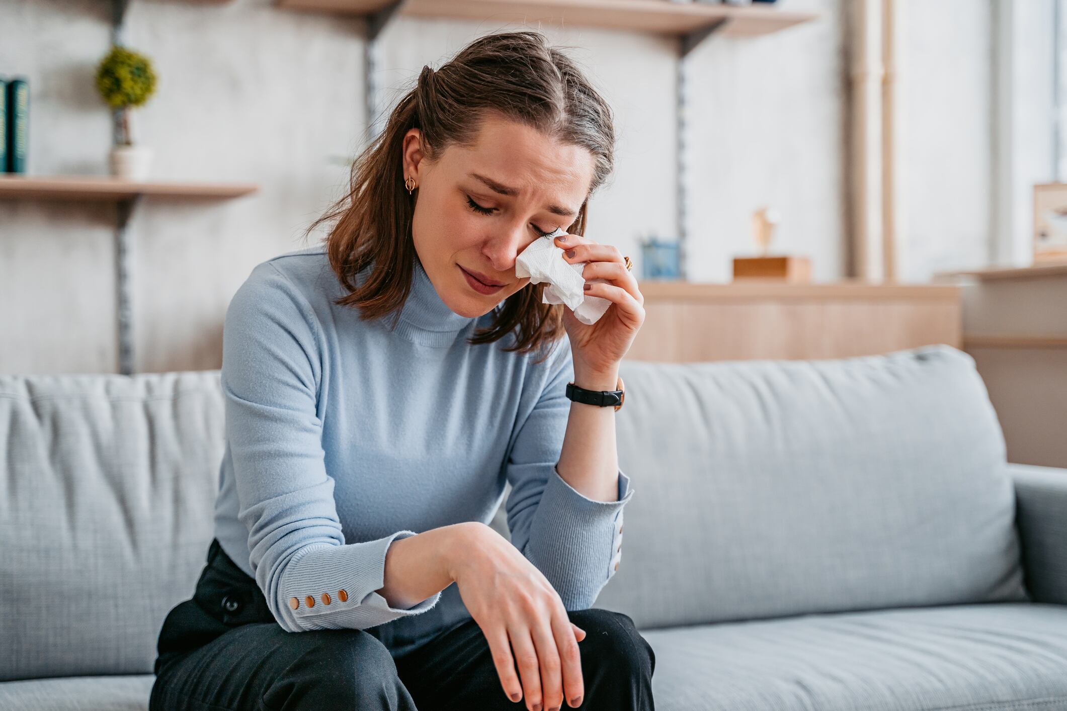 Mujer llorando, imagen de referencia// Getty Images