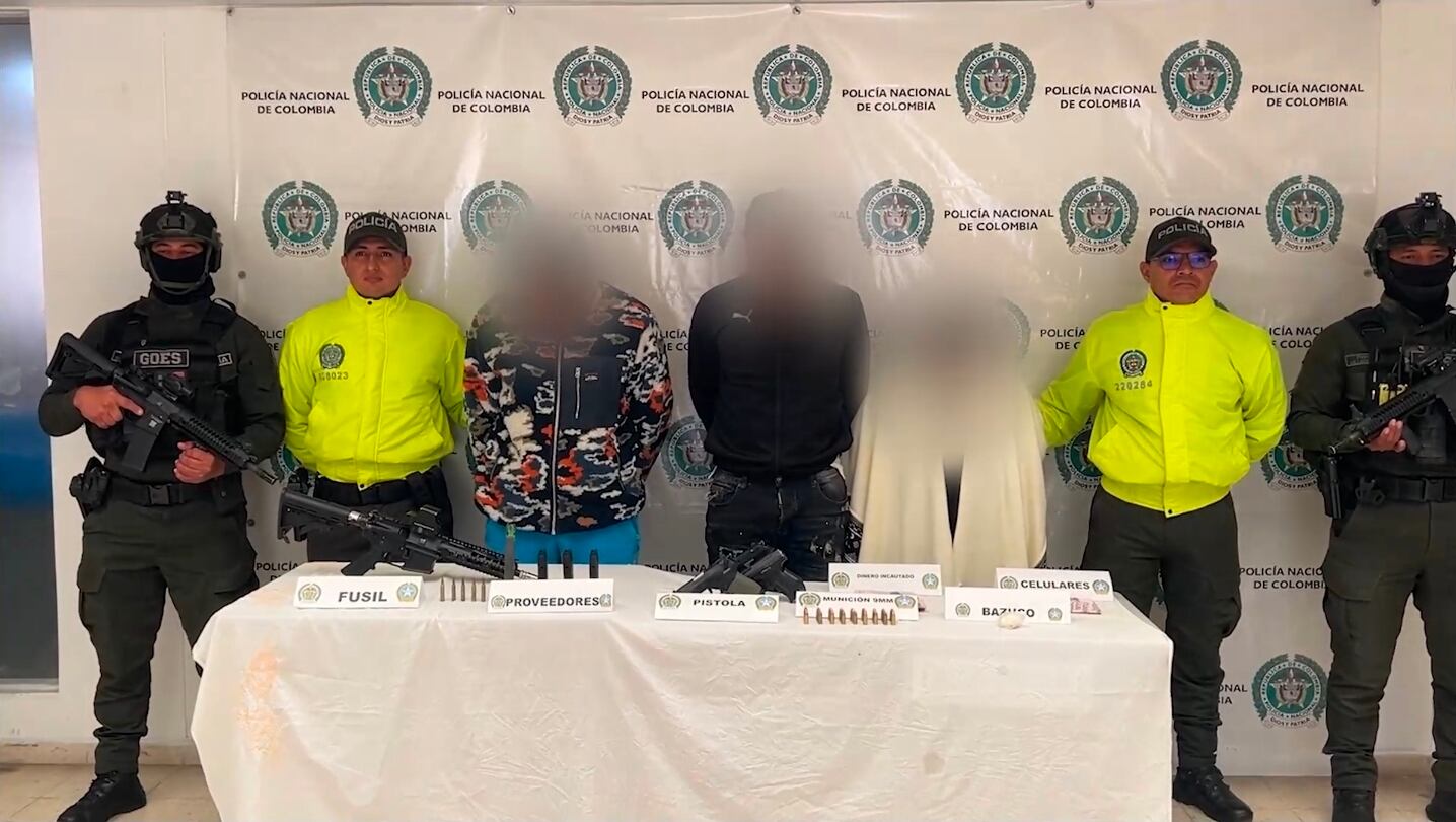 Capturas AUN | Foto: Policía Nariño