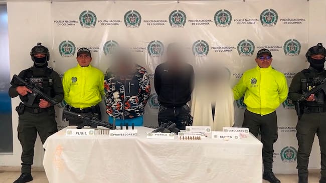 Capturas AUN | Foto: Policía Nariño
