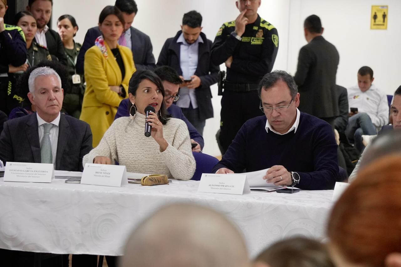 El Gobierno nacional anunció las primeras medidas frente a la crisis del Paro Minero (Cortesía: MinInterior)