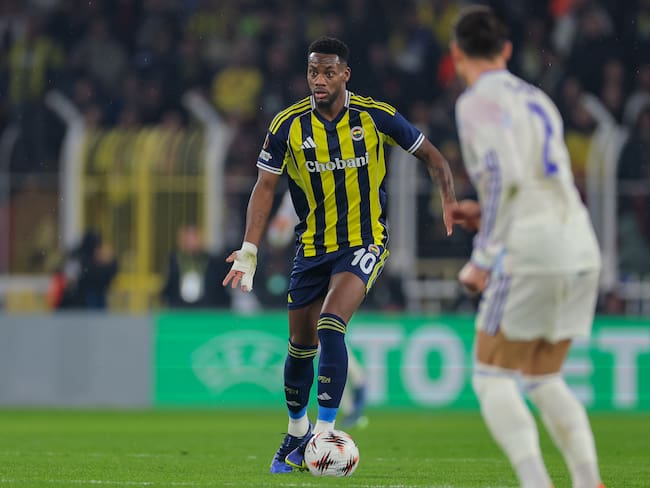 ISTANBUL, TURKEY - JANUARY 22: Jhon Duran of Fenerbahce SK in action during the UEFA Europa League 2025/26 Legaue Phase MD7 match between Fenerbahce SK and Aston Villa FC at Ulker Sukru Saracoglu Stadium on January 22, 2026 in Istanbul, Turkey. (Photo by BSR Agency/Getty Images)
