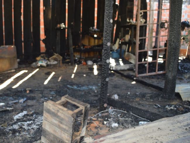Hombre quemó vivienda tras la petición de separación de su mujer
