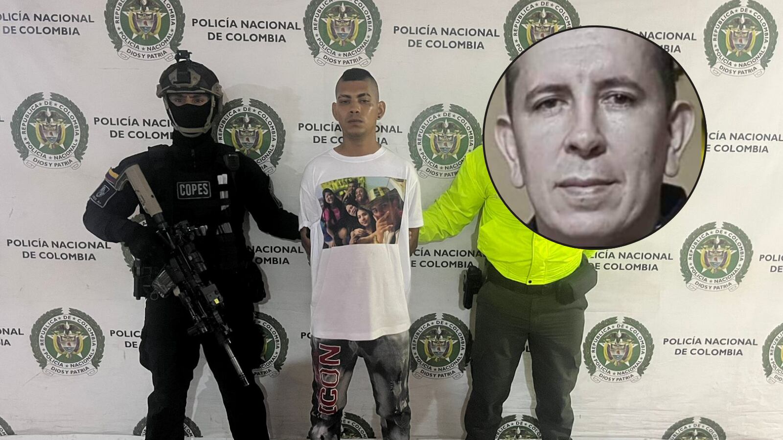 Alias "Polli", capturado por ser el presunto asesino del comerciante Marco Díaz Plata en Soledad. Atlántico