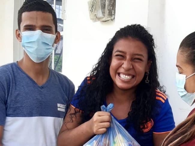 En Cartagena, un joven de 22 años recoge ayudas para la cuarentena