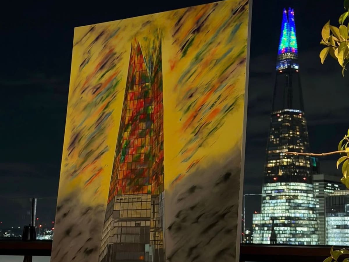 Del pincel a The Shard: el colombiano que inspira la iluminación del edificio británico