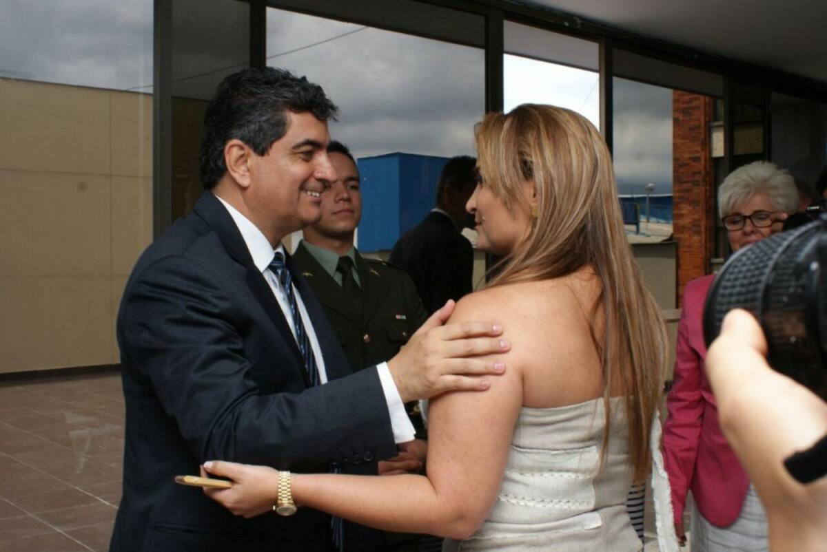 Actual Gobernador Padre Carlos Eduardo Osorio y la última gobernadora Sandra Paola Hurtado