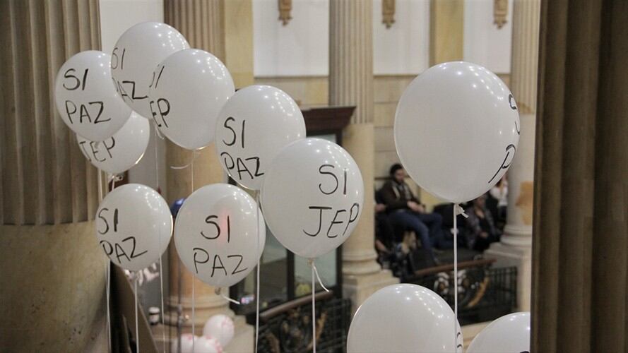 Imelda Daza afirma que lo central del acuerdo de paz son los 8 millones de víctimas. Foto: Colprensa