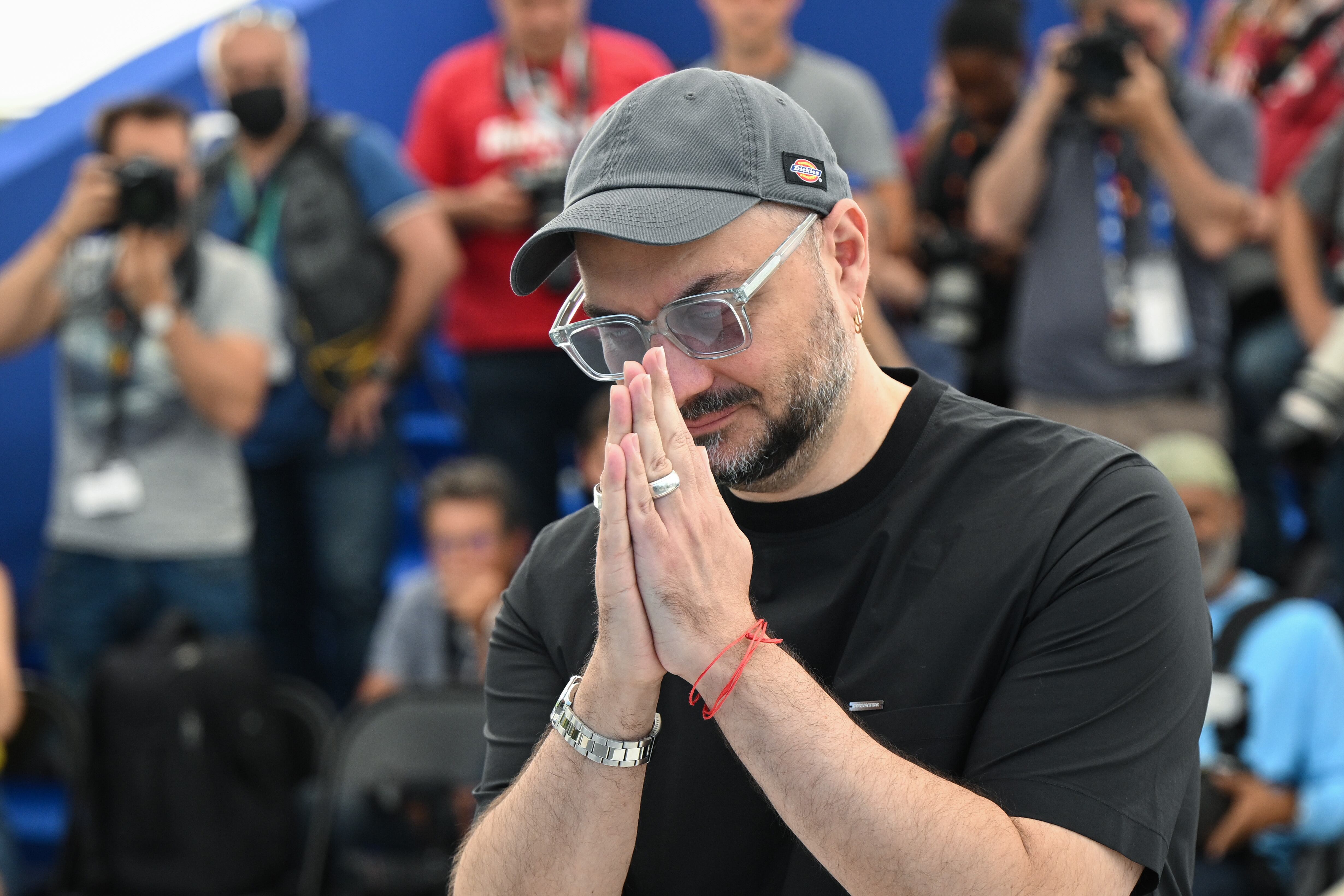 CANNES, FRANCE - MAY 19: Kirill Serebrennikov attends the photocall for "Tchaikovsky's Wife (Zhena Chaikovskogo)" during the 75th annual Cannes film festival at Palais des Festivals on May 19, 2022 in Cannes, France. (Photo by Stephane Cardinale - Corbis/Corbis via Getty Images)