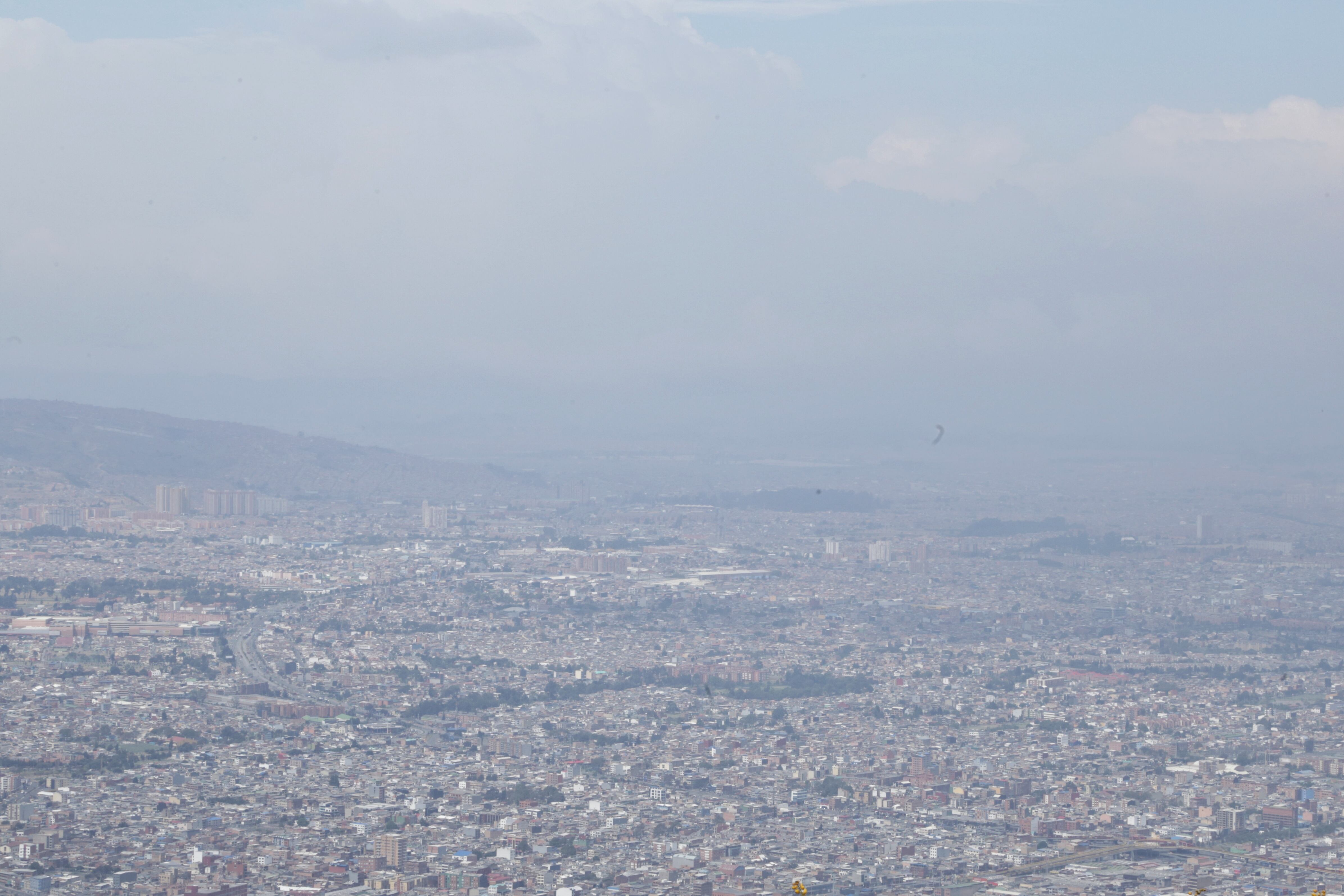 Mala calidad del aire en Bogotá. Foto: Colprensa.