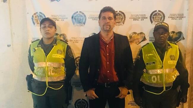 Fue capturado el electo representante a la Cámara por Antioquia, León Fredy Muñoz. Foto: Policía Antioquia