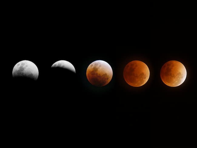 Etapas del eclipse lunar (Getty Images)