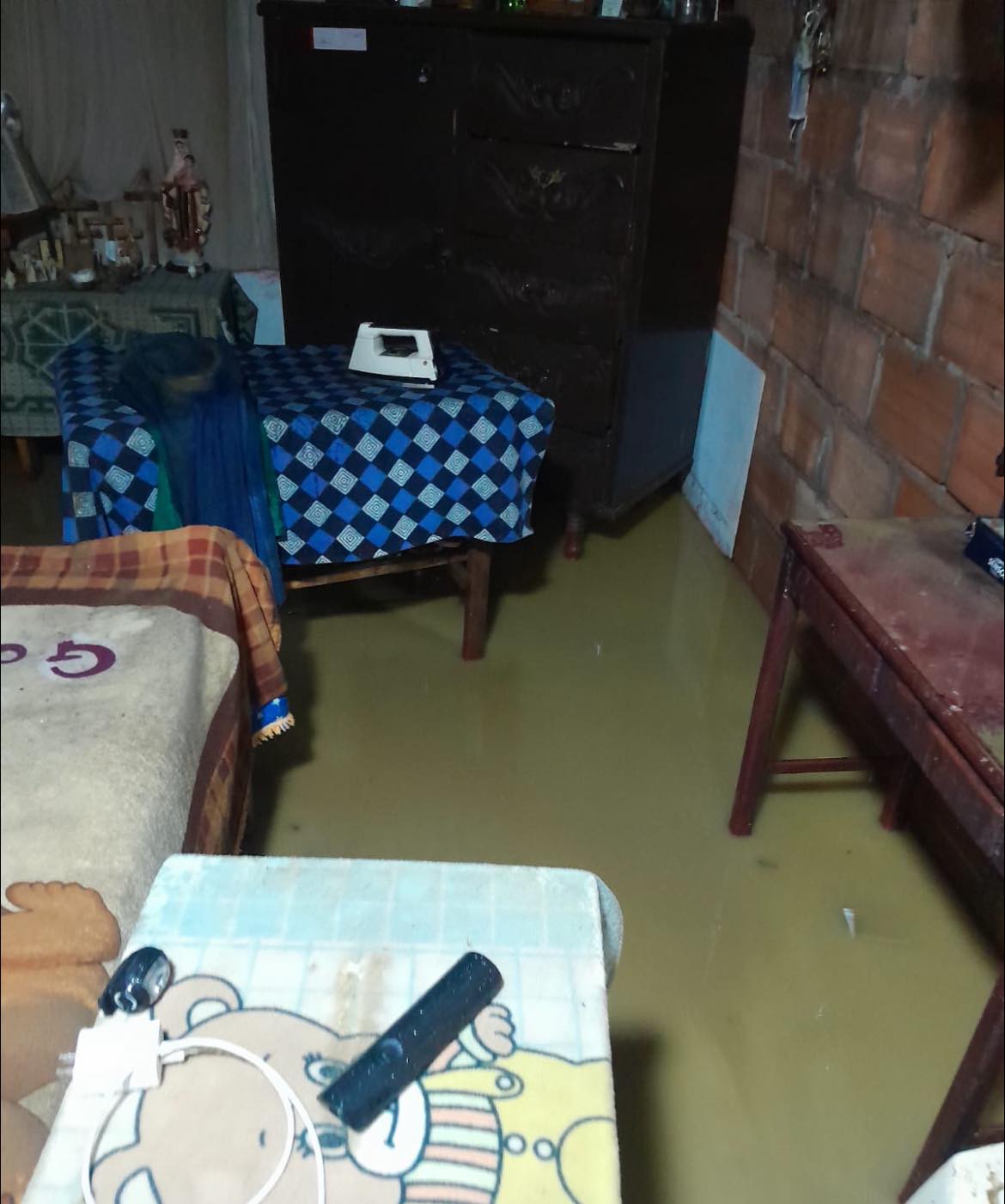 Foto suministrada/ inundaciones en Manzanares