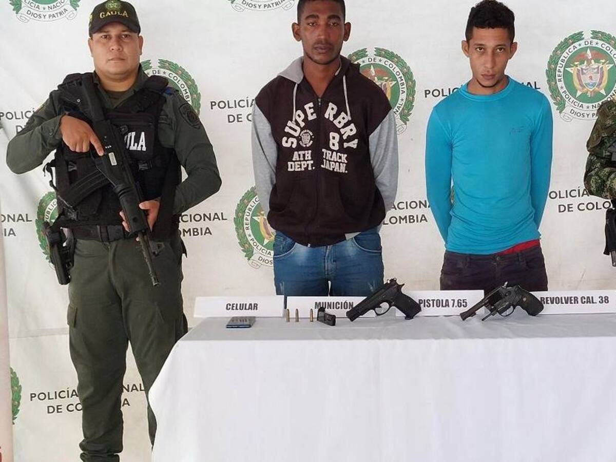 En Montería caen dos sujetos señalados de seguir a miembros de la Fuerza Pública