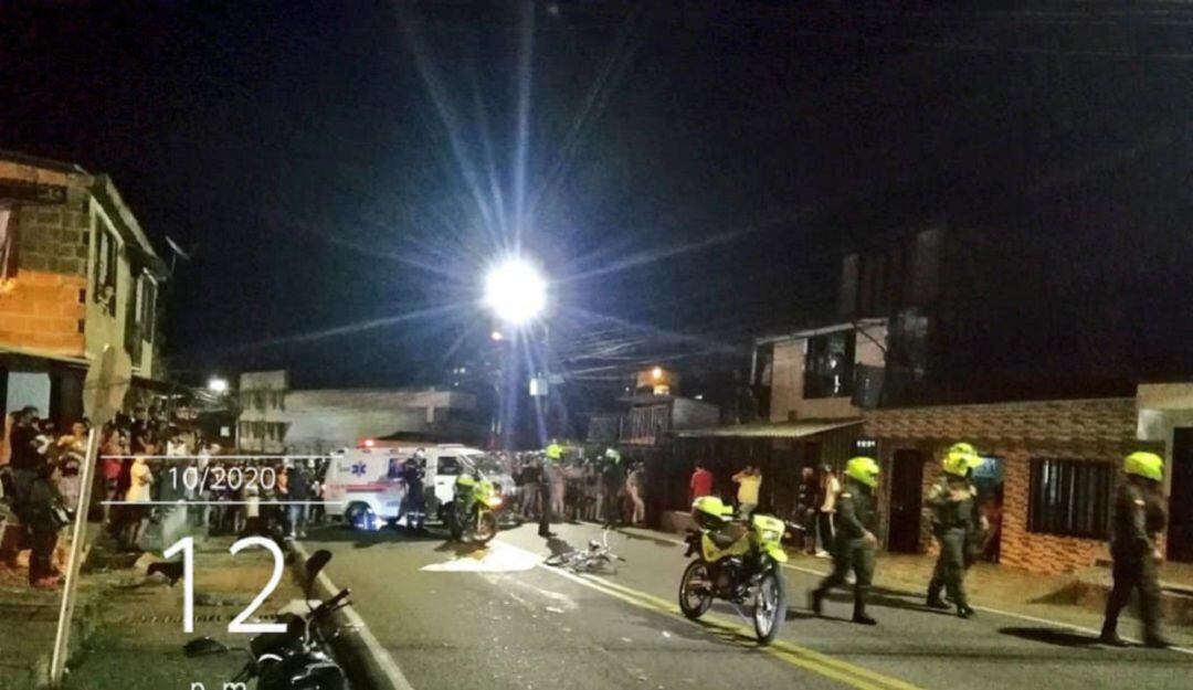 Lugar del accidente de tránsito