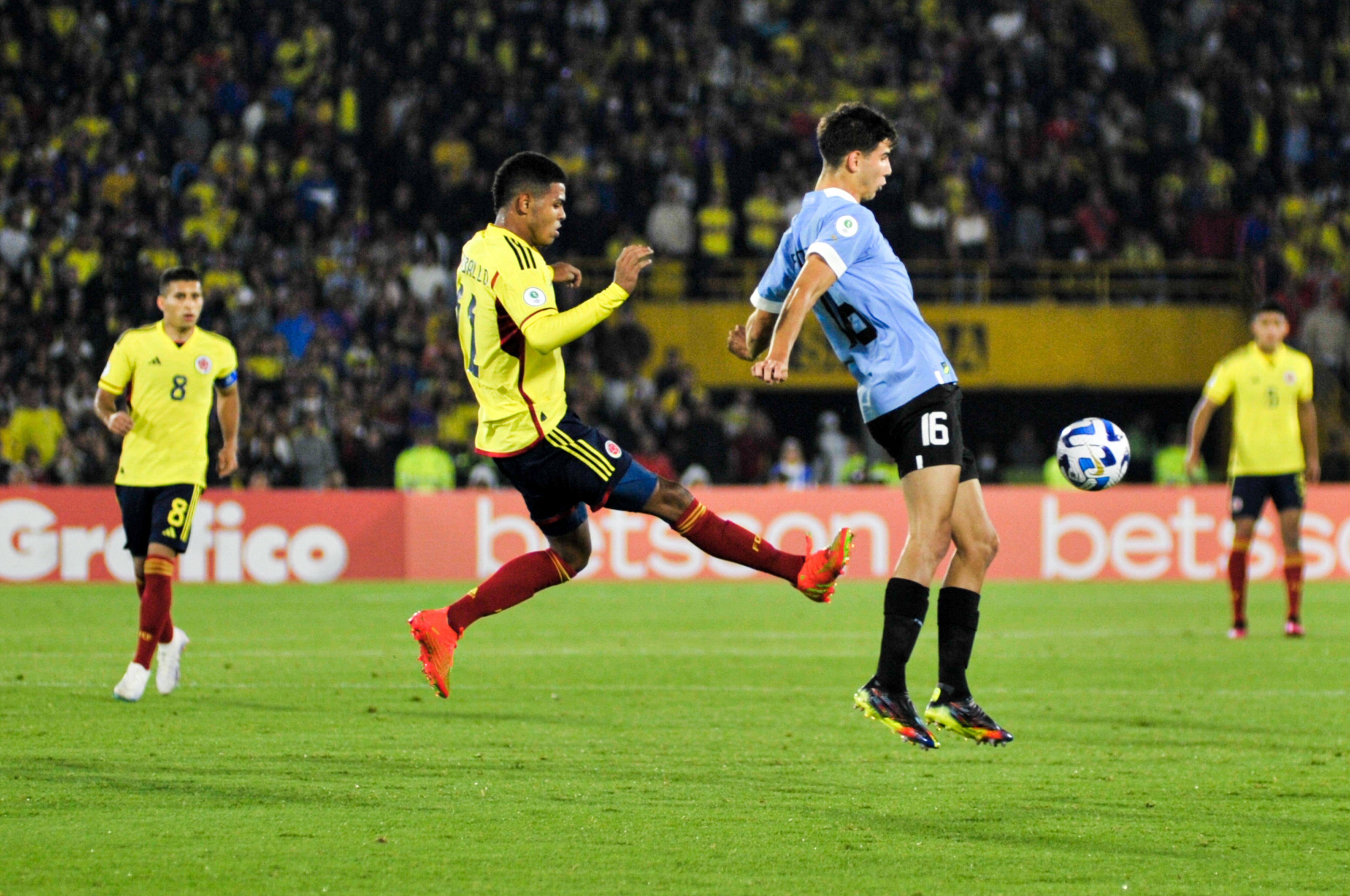 Ricardo Caraballo con la Selección Colombia. (Photo by Sebastian Barros/NurPhoto via Getty Images)