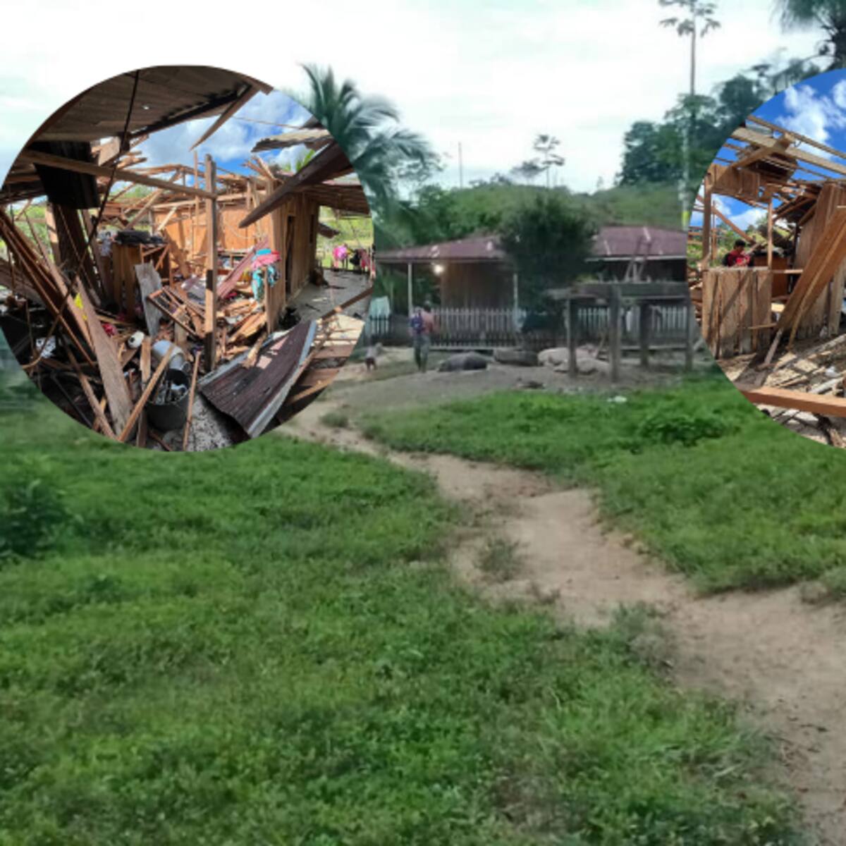 Remedios: una mujer a la que le destruyeron la casa con explosivos pide ayuda para reconstruirla