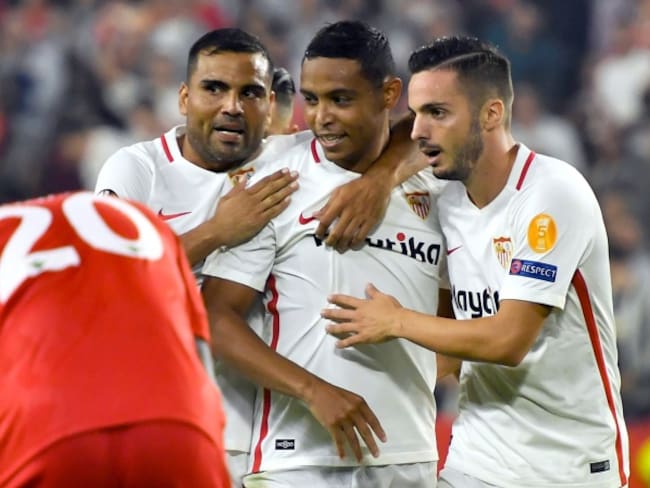 Muriel se destaca en la goleada del Sevilla frente al Akhisar