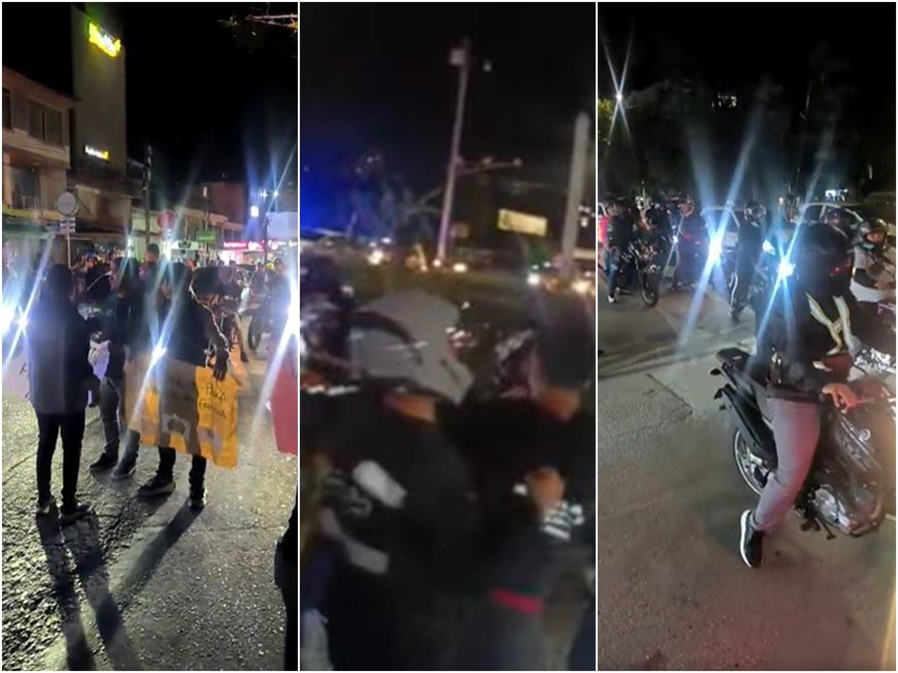 Protesta de conductores de plataforma en Ibagué