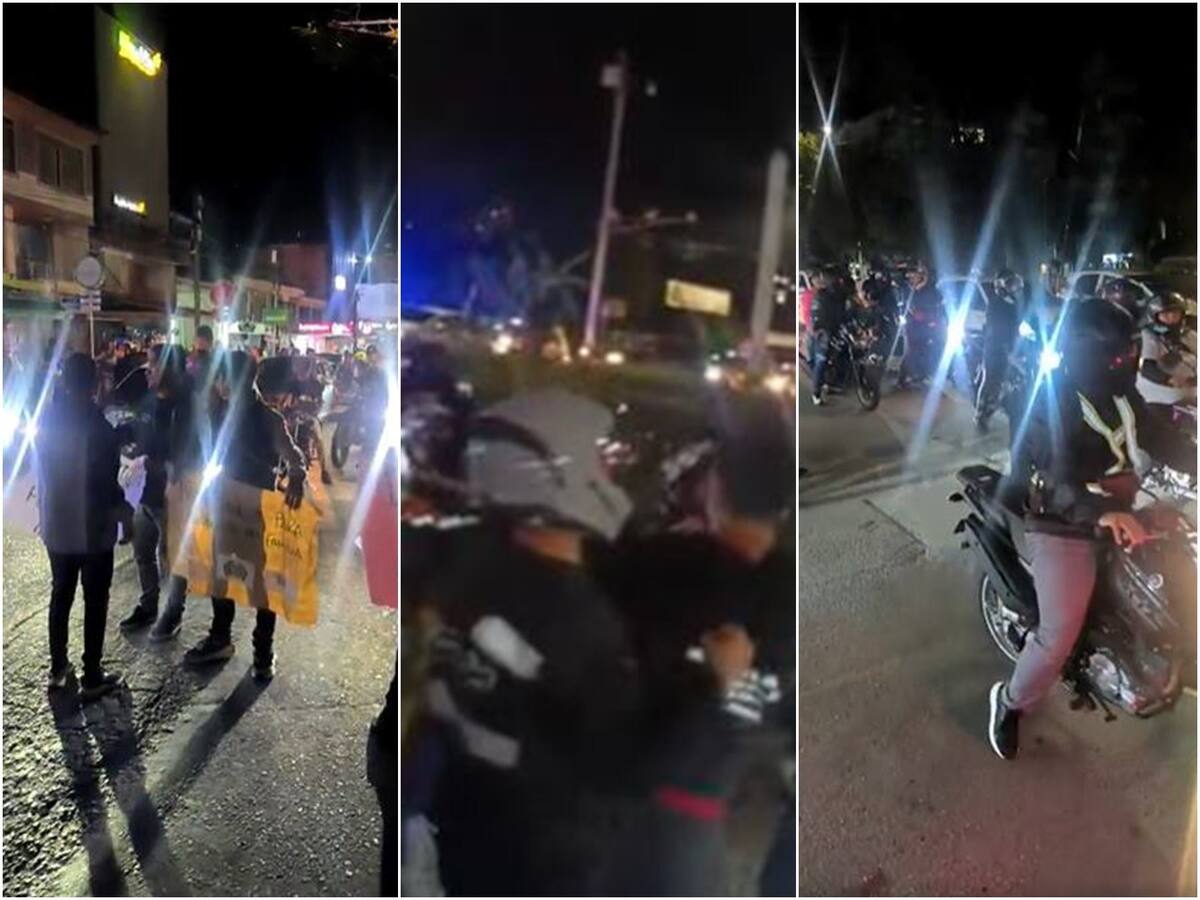 Conductores de vehículos de plataforma protestaron en las calles de Ibagué