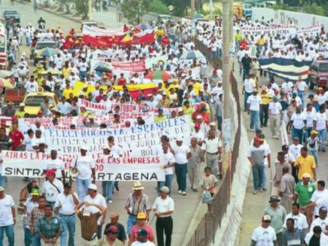 Centrales obreras protestarán este jueves en Centro Histórico de Cartagena
