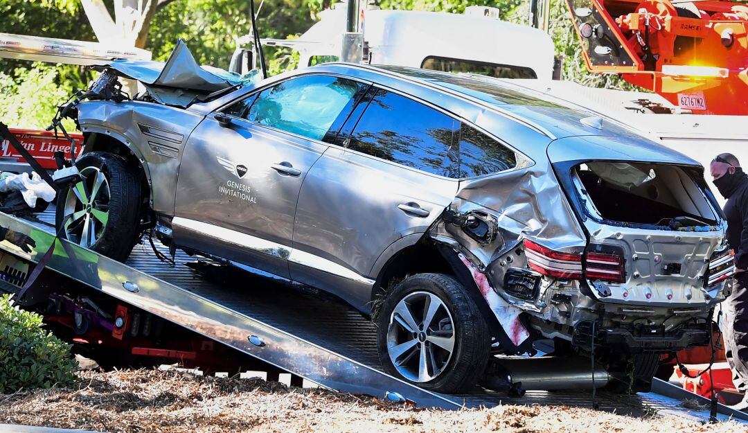 Tiger Woods sufrió un fuerte accidente en Los Ángeles.