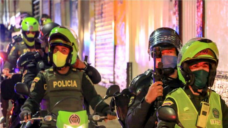 Disturbios al norte de Bucaramanga dejó seis policías heridos