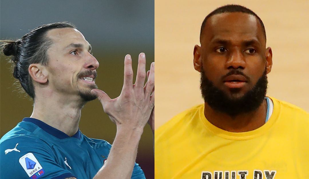 Zlatan Ibrahimovic y LeBron James