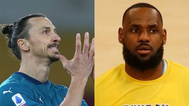Zlatan Ibrahimovic y LeBron James