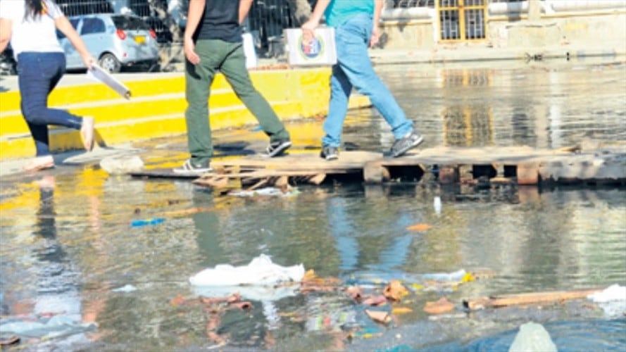 Foto de referencia emergencia por aguas residuales en Santa Marta. Colprensa/Hoy Diario del Magdalena