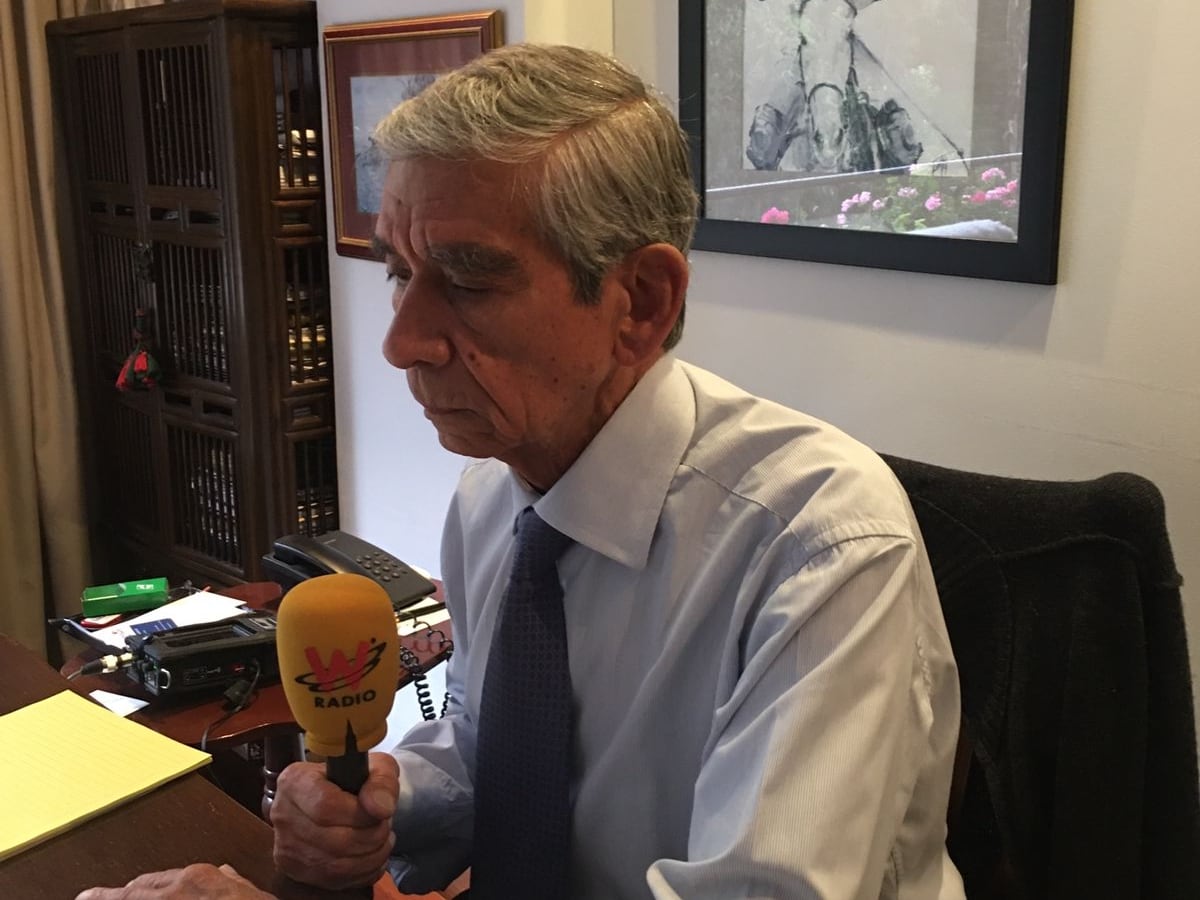 El general Jorge Mora Rangel habla de las equivocaciones que se cometieron en el proceso de paz que se firmó en La Habana con las Farc.  Foto: W Radio/ Diego Aguilar.